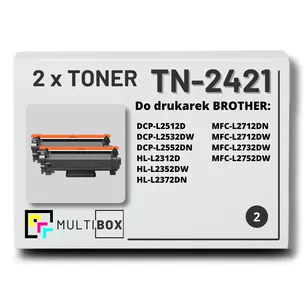 Toner do BROTHER TN2421 2-pak Multibox zamiennik