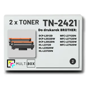 2-PAK Multibox Toner do BROTHER TN2421 zamiennik