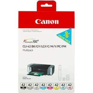 Canon Tusz CLI42 6384B010 oryginalny BK/C/M/Y/GY/LGY/PC/PM 8-Pack