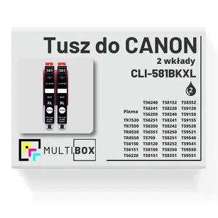 Tusz do CANON CLI-581BKXL 2-pak black zamiennik Multibox