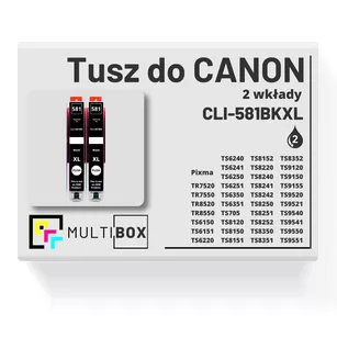 Tusz do CANON CLI581BKXL 2-pak black zamiennik Multibox