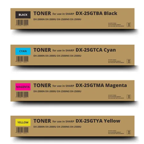 4 X Toner do Sharp DX-25GTBA DX-25GTCA DX-25GTMA DX-25GTYA CMYK zamiennik