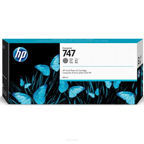 HP 747 tusz P2V86A oryginalny grey