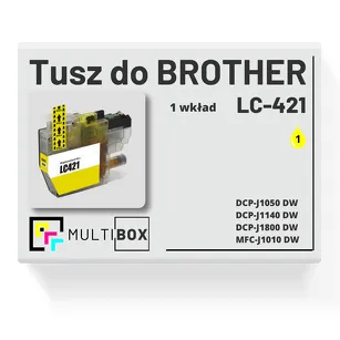 Tusz do BROTHER LC-421Y yellow zamiennik Multibox