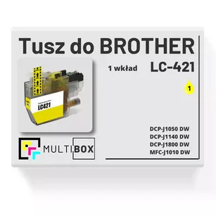 Tusz do BROTHER LC421Y yellow zamiennik Multibox