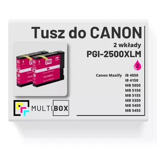 Tusz do CANON PGI2500XLM 2-pak magenta zamiennik Multibox