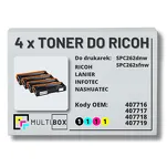4-PAK Multibox toner do RICOH SPC262 407716 407717 407718 407719 zamiennik - 2