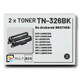 Toner do BROTHER TN-326BK 2-pak Black Multibox zamiennik