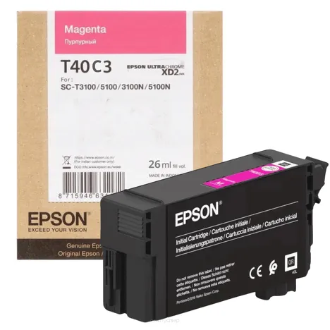 Epson tusz T40C3 C13T40C340 oryginalny magenta