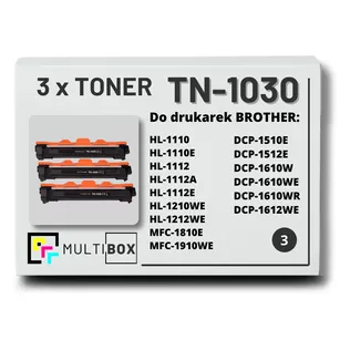 Toner do BROTHER TN1030 3-pak Multibox zamiennik