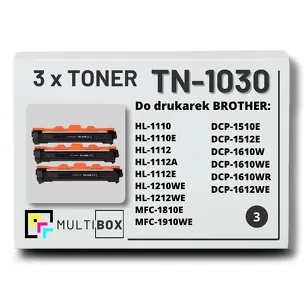 3-PAK Multibox Toner do BROTHER TN1030 zamiennik