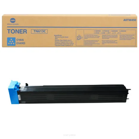 EOL KONICA MINOLTA toner TN-613C A0TM450 niebieski oryginalny 30000 stron