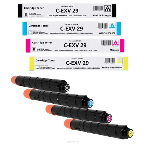 4-PAK Zamiennik Toner do Canon CEXV29 2790B002 2794B002 2798B002 2802B002 GPR31 iRC5030 iRC5035 iRC5235 iRC5240 CMYK