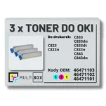 3-PAK Multibox Toner do OKI C823 C833 C843 cyan/magenta/yellow zamiennik - 2