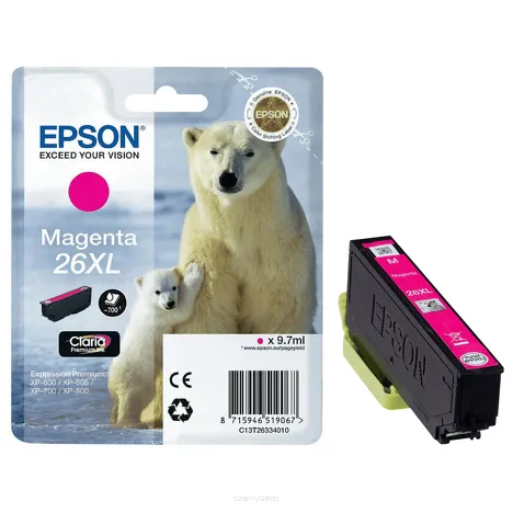 Epson tusz 26XL T2633 C13T26334012 oryginalny magenta