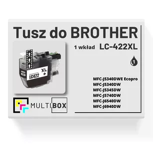 Tusz do BROTHER LC422XLBK black zamiennik Multibox