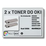 2-PAK Multibox Toner do OKI ES5432 ES5463 46490624 black zamiennik - 2