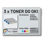 3-PAK Multibox Toner do OKI MC860 cyan/magenta/yellow zamiennik - 2