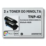 2-PAK Multibox Toner do KONICA MINOLTA TNP42 A6WN01W BIZHUB 4020 2x20.0K zamiennik - 2