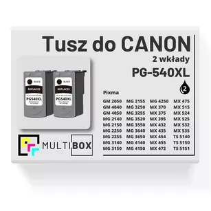 Tusz do CANON PG540XL 2-pak black zamiennik Multibox