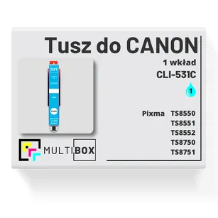 Tusz do CANON CLI-531C cyan zamiennik Multibox