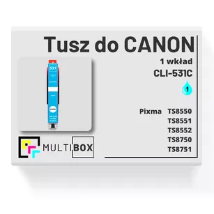 Tusz do CANON CLI531C cyan zamiennik Multibox