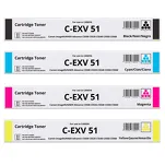 4-PAK Zamiennik Toner do Canon CEXV51 HC 0481C002 0482C002 0483C002 0484C002 GPR55 iRC5535 iRC5535i iRC5540i iRC5550i CMYK - 2