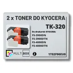 2-PAK Multibox Toner do KYOCERA TK320 1T02F90EU0 FS3900 2x15.0K zamiennik - 2