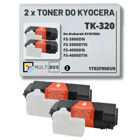 2-PAK Multibox Toner do KYOCERA TK320 1T02F90EU0 FS3900 2x15.0K zamiennik