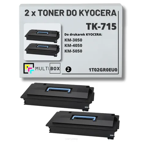 2-pak Toner do KYOCERA TK-715 1T02GR0EU0 KM3050 KM4050 KM5050 2x34.0K Multibox zamiennik