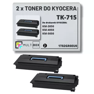 2-pak Toner do KYOCERA TK715 1T02GR0EU0 KM3050 KM4050 KM5050 2x34.0K Multibox zamiennik