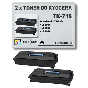 2-PAK Multibox Toner do KYOCERA TK715 1T02GR0EU0 KM3050 KM4050 KM5050 2x34.0K zamiennik