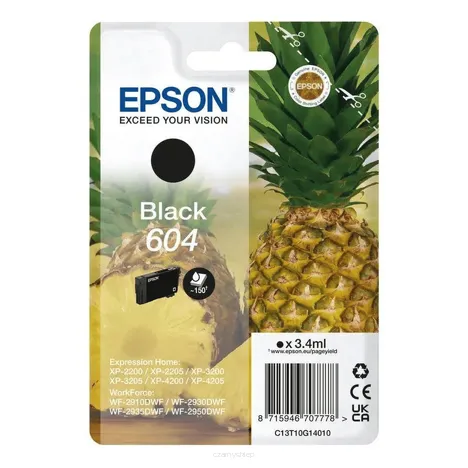 Epson tusz 604 T10G1 C13T10G14010 oryginalny black