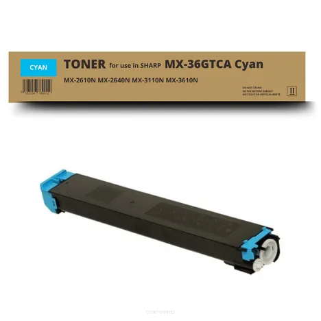 Toner do Sharp MX36GTCA MX2610 MX2640 MX3110 MX3610 Cyan zamiennik