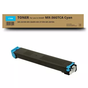 Toner do Sharp MX36GTCA MX2610 MX2640 MX3110 MX3610 Cyan zamiennik