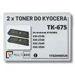 2-PAK Multibox Toner do KYOCERA TK675 1T02H00EU0 KM2540 KM2560 KM3040 KM3060 2x20.0K zamiennik - 2