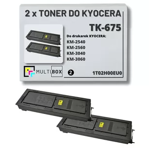 2-pak Toner do KYOCERA TK675 1T02H00EU0 KM2540 KM2560 KM3040 KM3060 2x20.0K Multibox zamiennik