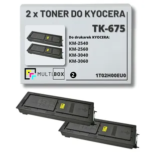 2-PAK Multibox Toner do KYOCERA TK675 1T02H00EU0 KM2540 KM2560 KM3040 KM3060 2x20.0K zamiennik