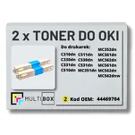 2-PAK Multibox Toner do OKI C310 MC362 MC562 44469704 yellow zamiennik - 2