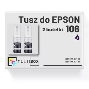 Tusz do EPSON 106 T00R1 C13T00R140 2-pak photo black zamiennik Multibox