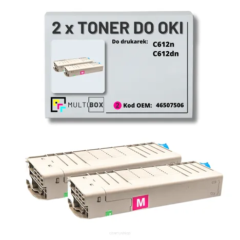 2-PAK Multibox Toner do OKI C612 46507506 magenta zamiennik