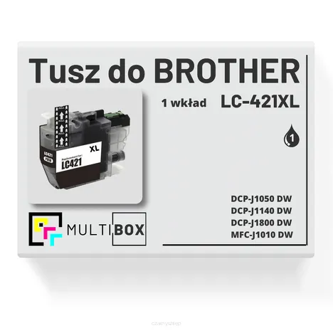 Tusz do BROTHER LC-421XLBK black zamiennik Multibox