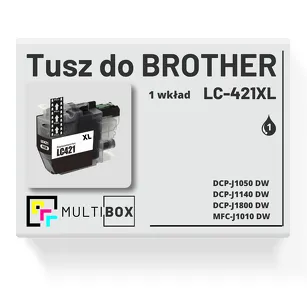 Tusz do BROTHER LC-421XLBK black zamiennik Multibox