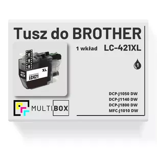 Tusz do BROTHER LC421XLBK black zamiennik Multibox