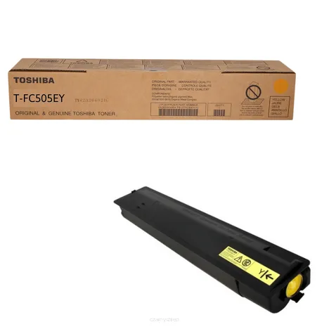 TOSHIBA toner T-FC505EY żółty oryginalny 6AJ00000147 6AJ00000211 33600 stron.