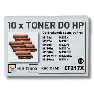 10-PAK Multibox Toner do HP CF217H 17H M102 M130 zamiennik