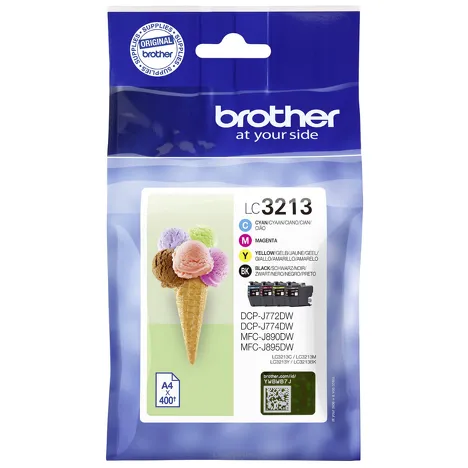 BROTHER tusz LC3213VAL oryginalny 4-pak CMYK 4x400 stron