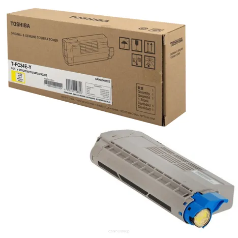 TOSHIBA toner T-FC34EY żółty oryginalny 6A000001525 11500 stron.