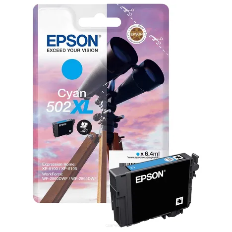 Epson tusz 502XL T02W2 C13T02W24010 oryginalny cyan