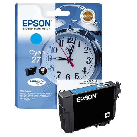 Epson tusz 27 T2702 C13T27024012 oryginalny cyan